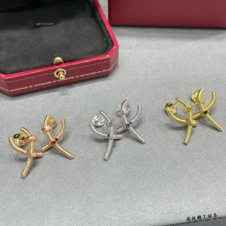 Cartier Juste un Clou نقش المسمار أقراط المسمار