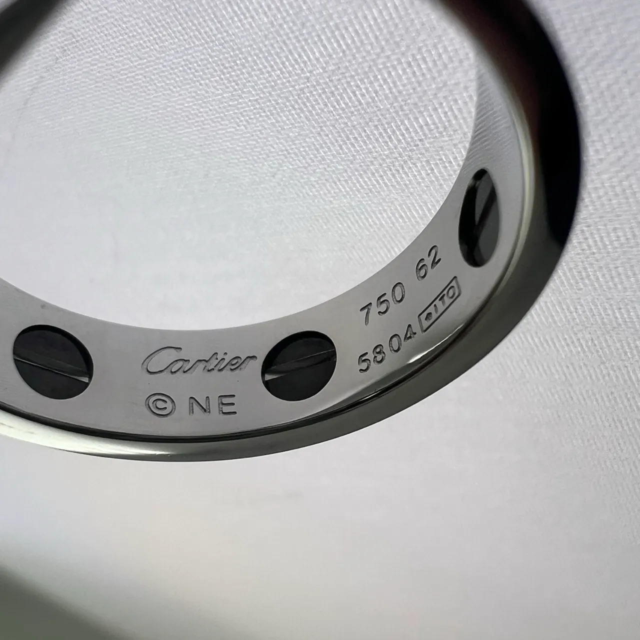 Cartier Juste un Clou Silver Black Screw-Motif Integrated Ring Bracelet 3