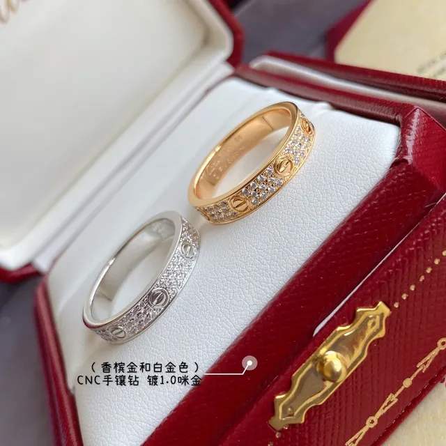 Cartier Juste un Clou Two-Tone Gold Pavé Diamond Ring 4