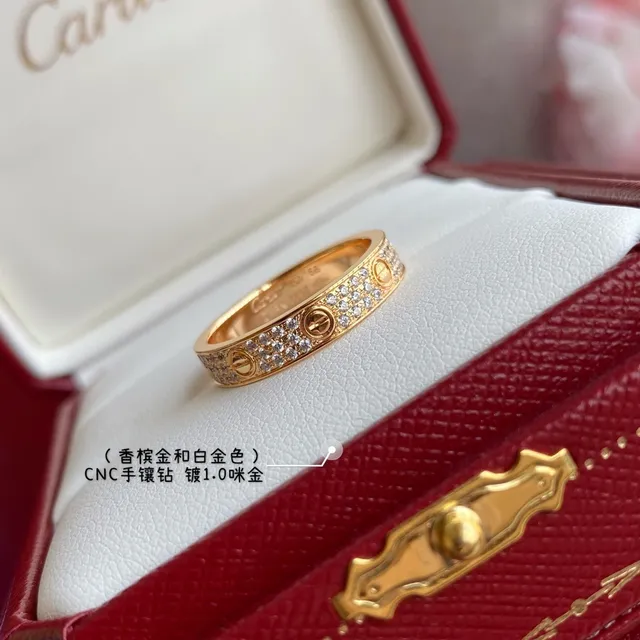 Cartier Juste un Clou Two-Tone Gold Pavé Diamond Ring 5