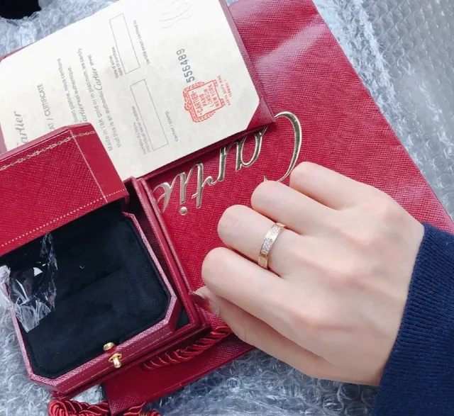 Cartier Juste un Clou Two-Tone Gold Pavé Diamond Ring 8