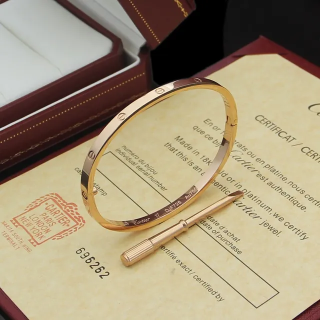 Cartier Love ouro e prata pulseira rígida motivo de parafuso 2