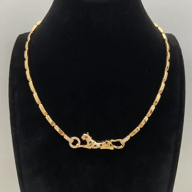 Cartier Panthère Panther Motif Pavé Diamond Onyx Bracelet 3