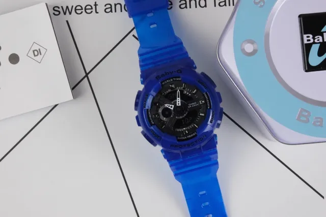 Casio Baby-G নীল রেজিন অ্যানালগ-ডিজিটাল স্পোর্টস ওয়াচ 2