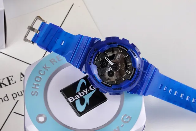 Casio Baby-G নীল রেজিন অ্যানালগ-ডিজিটাল স্পোর্টস ওয়াচ 4