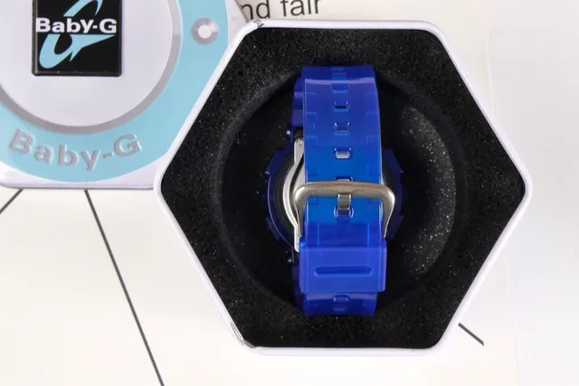 Casio Baby-G নীল রেজিন অ্যানালগ-ডিজিটাল স্পোর্টস ওয়াচ 5