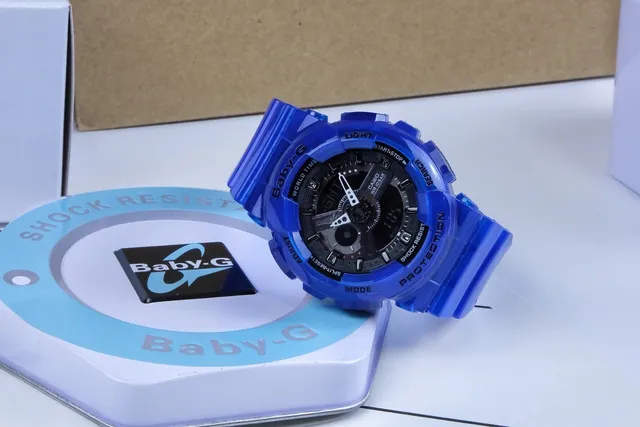 Casio Baby-G নীল রেজিন অ্যানালগ-ডিজিটাল স্পোর্টস ওয়াচ 6