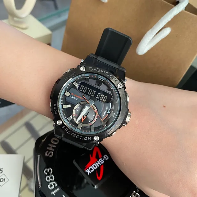Casio G-Shock অ্যানালগ-ডিজিটাল কালো স্পোর্টস ওয়াচ 4