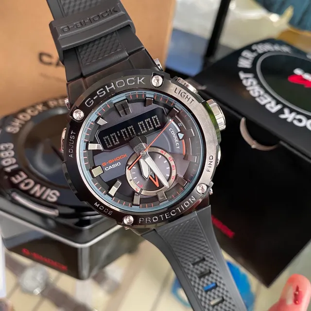 Casio G-Shock অ্যানালগ-ডিজিটাল কালো স্পোর্টস ওয়াচ 6