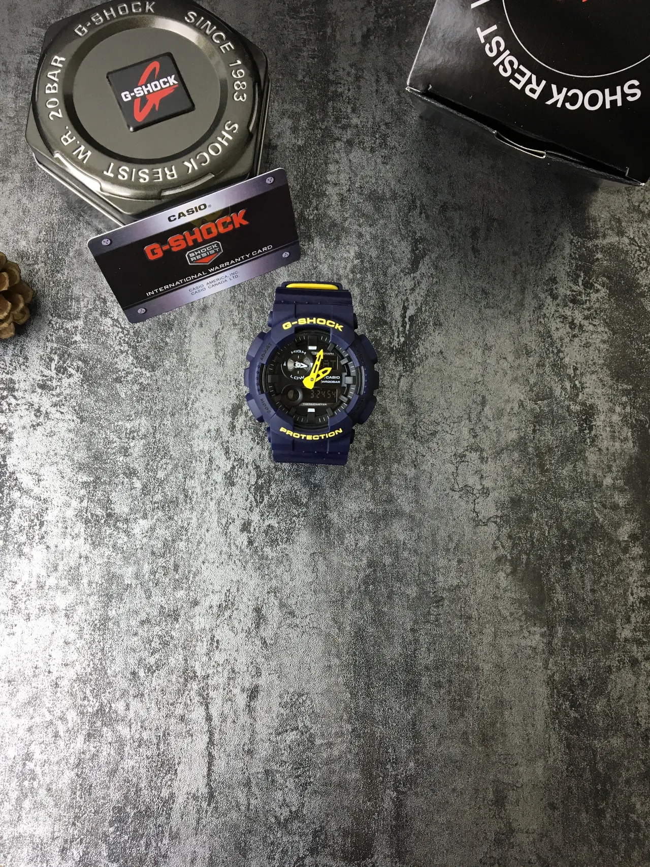 Casio G-Shock GA-100 Blue and Yellow Sports Watch 3