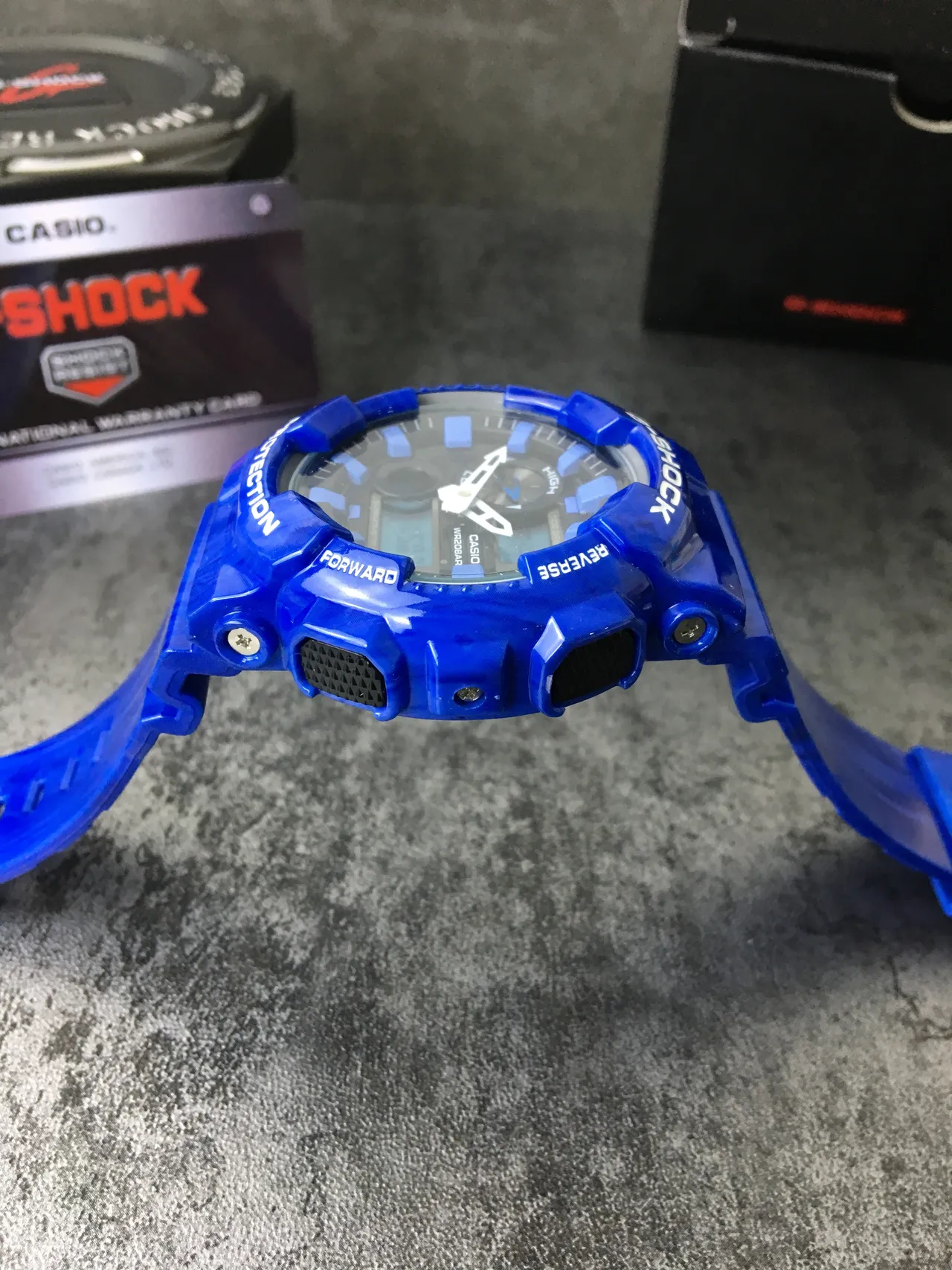 Casio G-Shock GA-100 Serie Reloj Deportivo Azul Translúcido 5