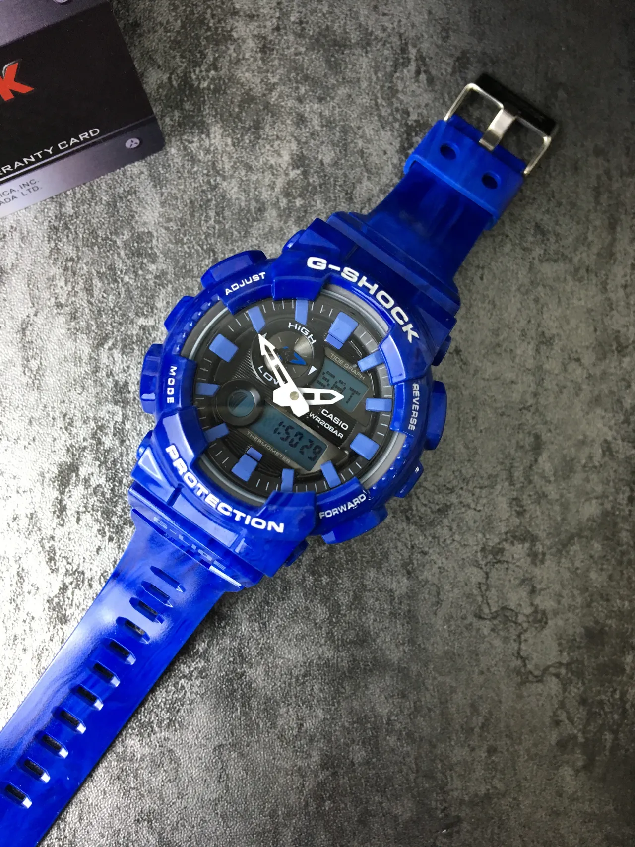 Casio G-Shock GA-100 Serie Reloj Deportivo Azul Translúcido 6