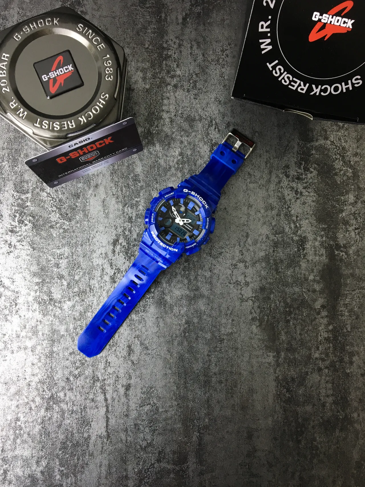 Casio G-Shock GA-100 Serie Reloj Deportivo Azul Translúcido 7
