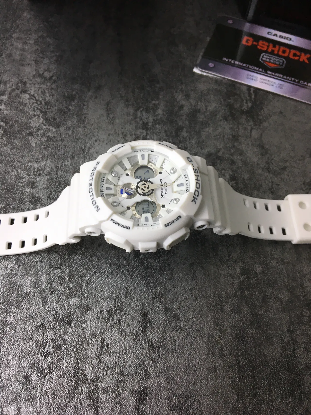 Casio G-Shock GA-100 أبيض متين تناظرية رقمية ساعة رياضية 4