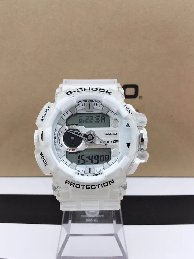 Casio G-Shock GA-B2100 Blanco Translúcido Reloj Deportivo 9