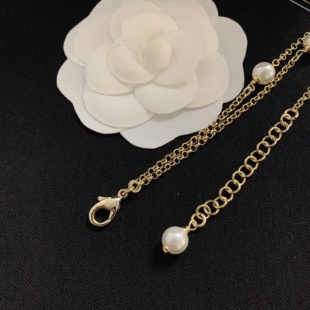 Chanel Camellia Pearl Layered Gold-Tone Chain Necklace 2