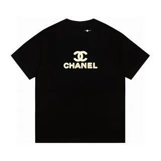 Chanel CC Logo फ्लॉक ओवरसाइज टी-शर्ट