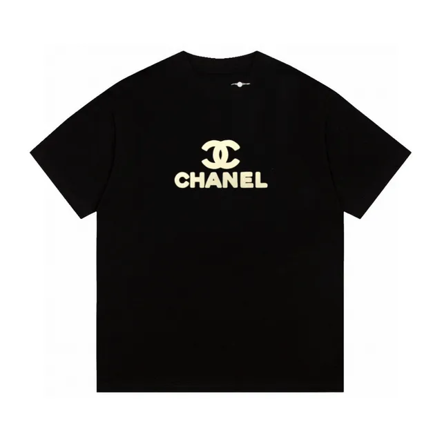 Chanel CC Logo 绒面 oversized T恤 2