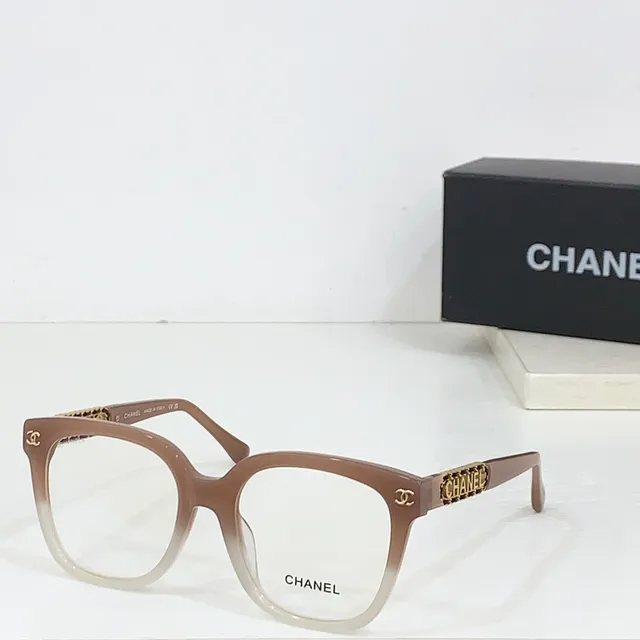 Chanel Cadena Enlazada Acetato Gafas ópticas 4