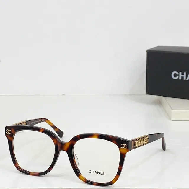 Chanel Cadena Enlazada Acetato Gafas ópticas 5