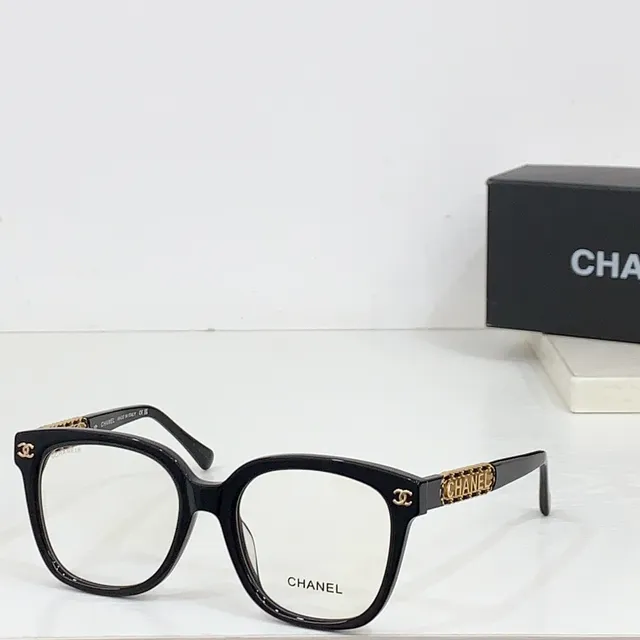 Chanel Cadena Enlazada Acetato Gafas ópticas 6