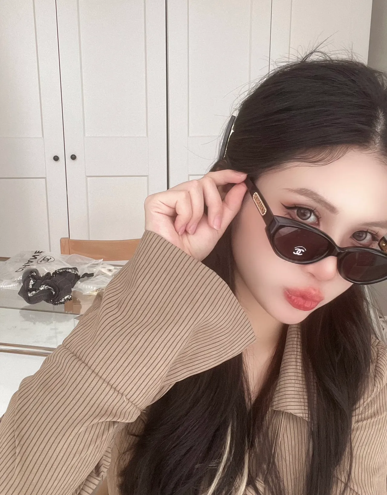 Chanel Oval Tortoiseshell Brown Gradient Sunglasses 8