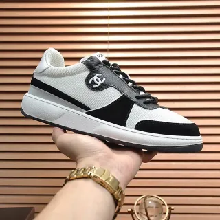 Chanel Panelled Logo Low-Top Lifestyle Sneakers