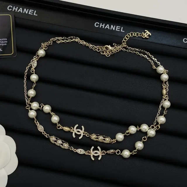 Chanel Pearl and Crystal CC Motif Necklace 3