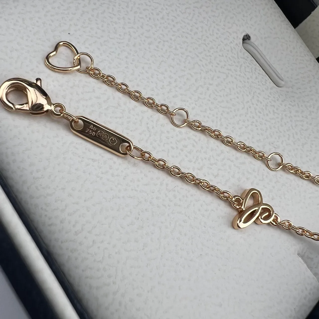 Chopard Collar Happy Butterfly con Motivo en Oro y Plata Pavé-Set Bezel 2