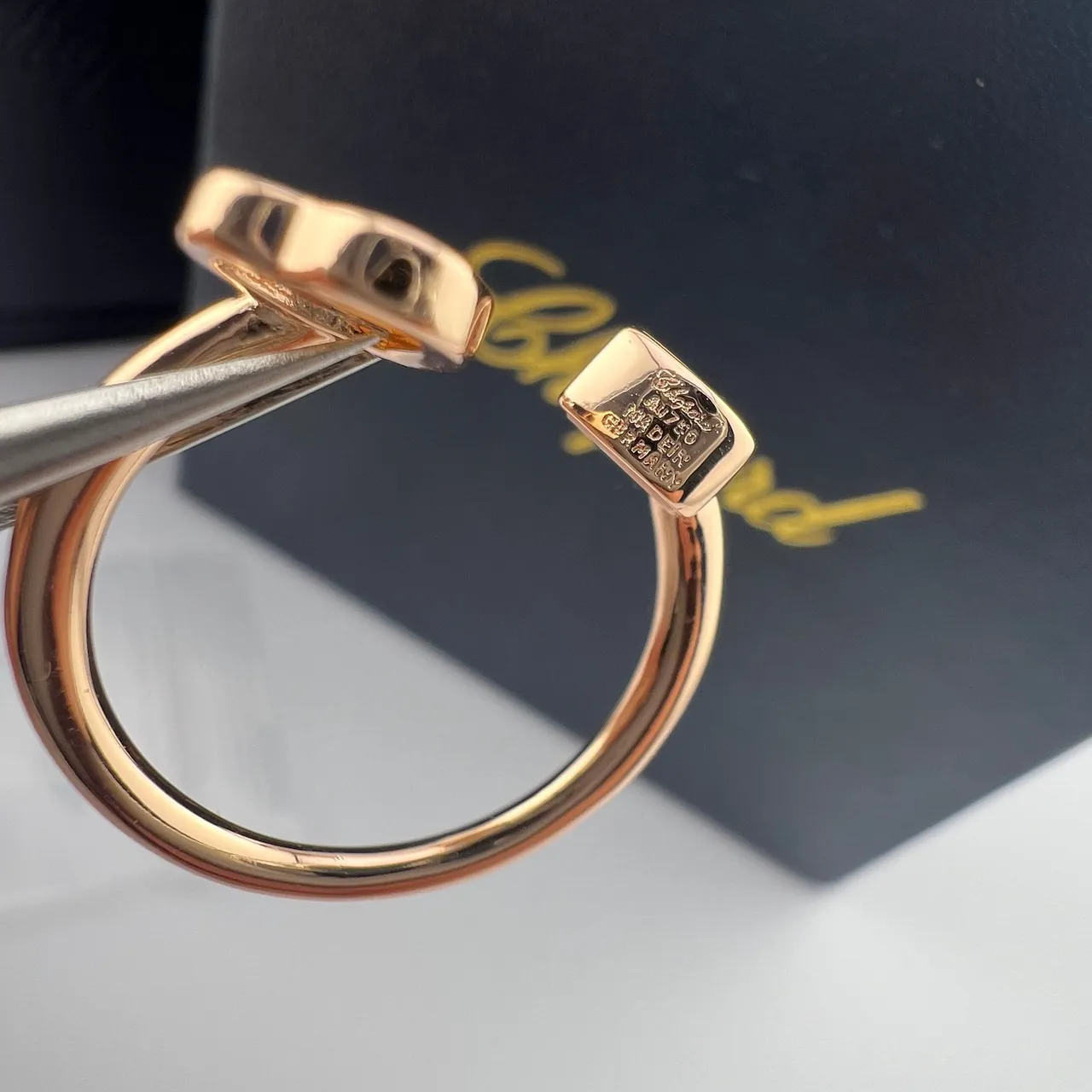 Chopard Happy Hearts Red Gold Open Adjustable Dual-Heart Motif Ring 2