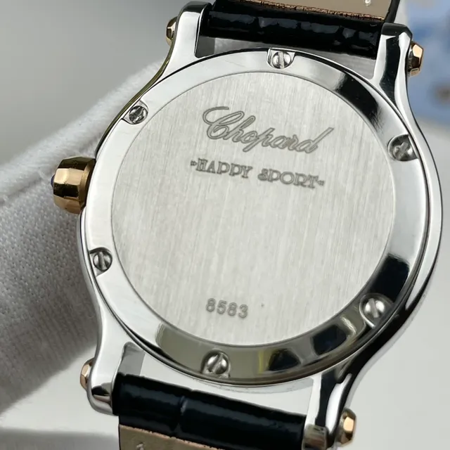 Chopard Happy Hearts 白色表盘 玫瑰金 双色调 机械表 3