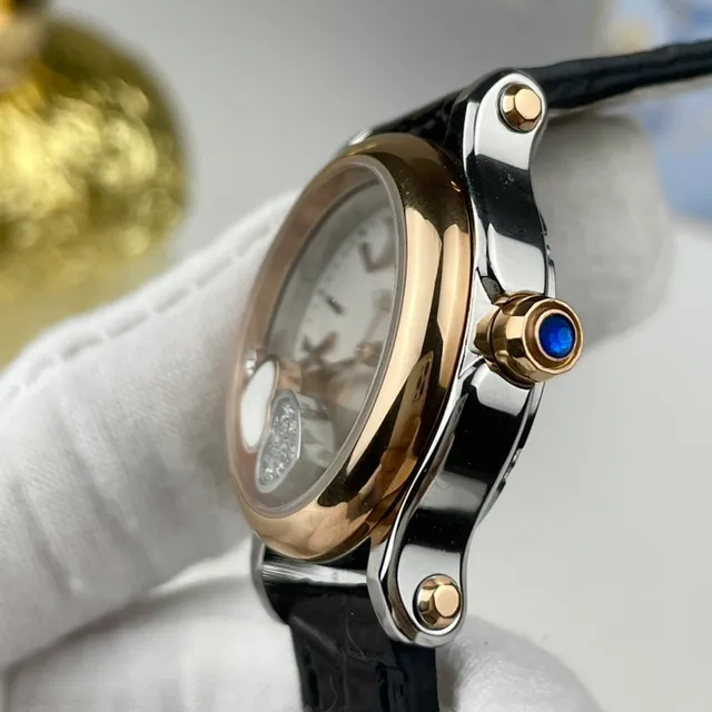 Chopard Happy Hearts 白色表盘 玫瑰金 双色调 机械表 4