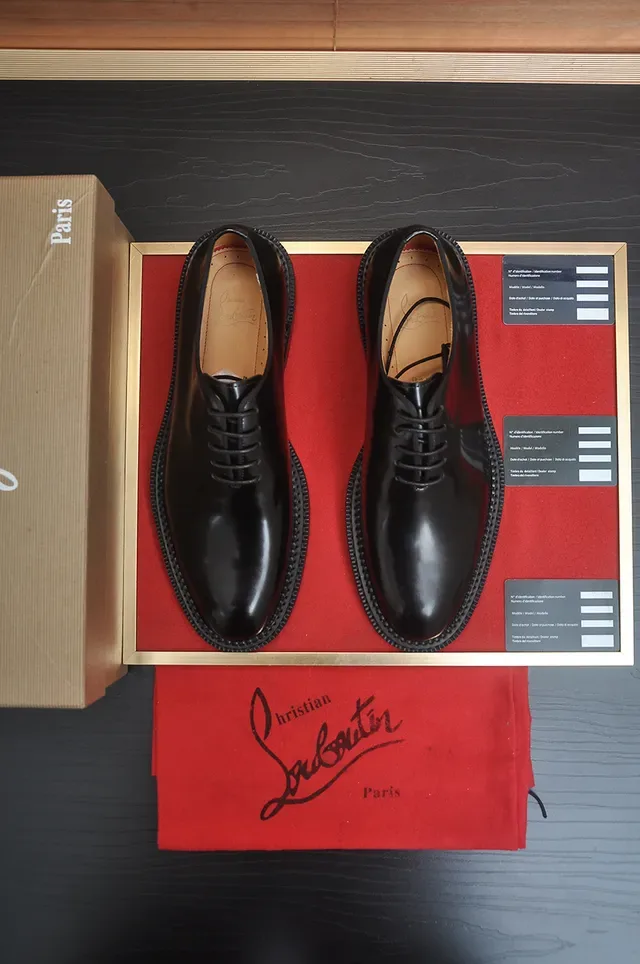 Christian Louboutin काले कैप टू ऑक्सफोर्ड जूते 5
