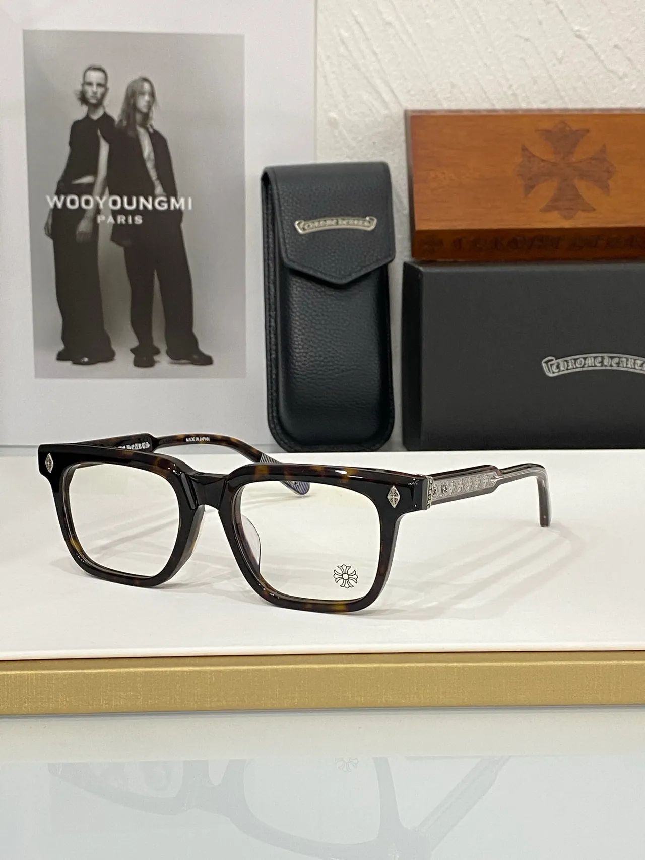 Chrome Hearts Lunettes Optiques Rectangulaires Acétate Ambidextres 3