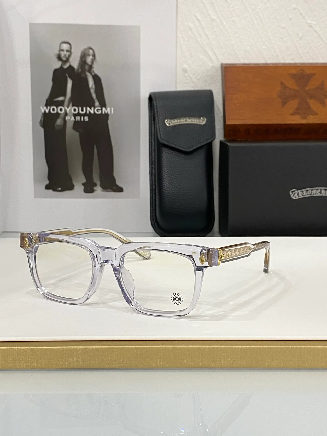 Chrome Hearts Lunettes Optiques Rectangulaires Acétate Ambidextres 4