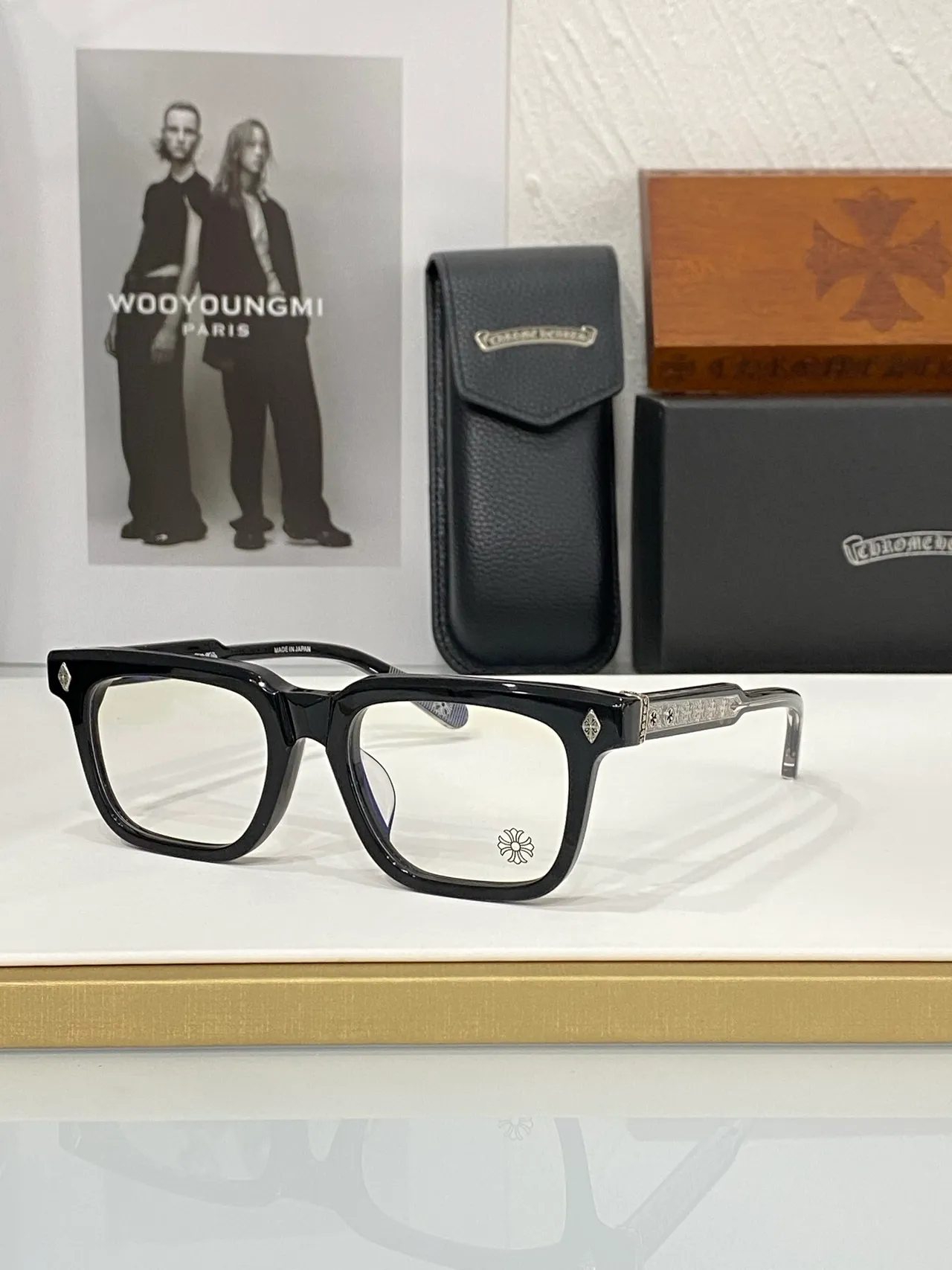 Chrome Hearts Lunettes Optiques Rectangulaires Acétate Ambidextres 5