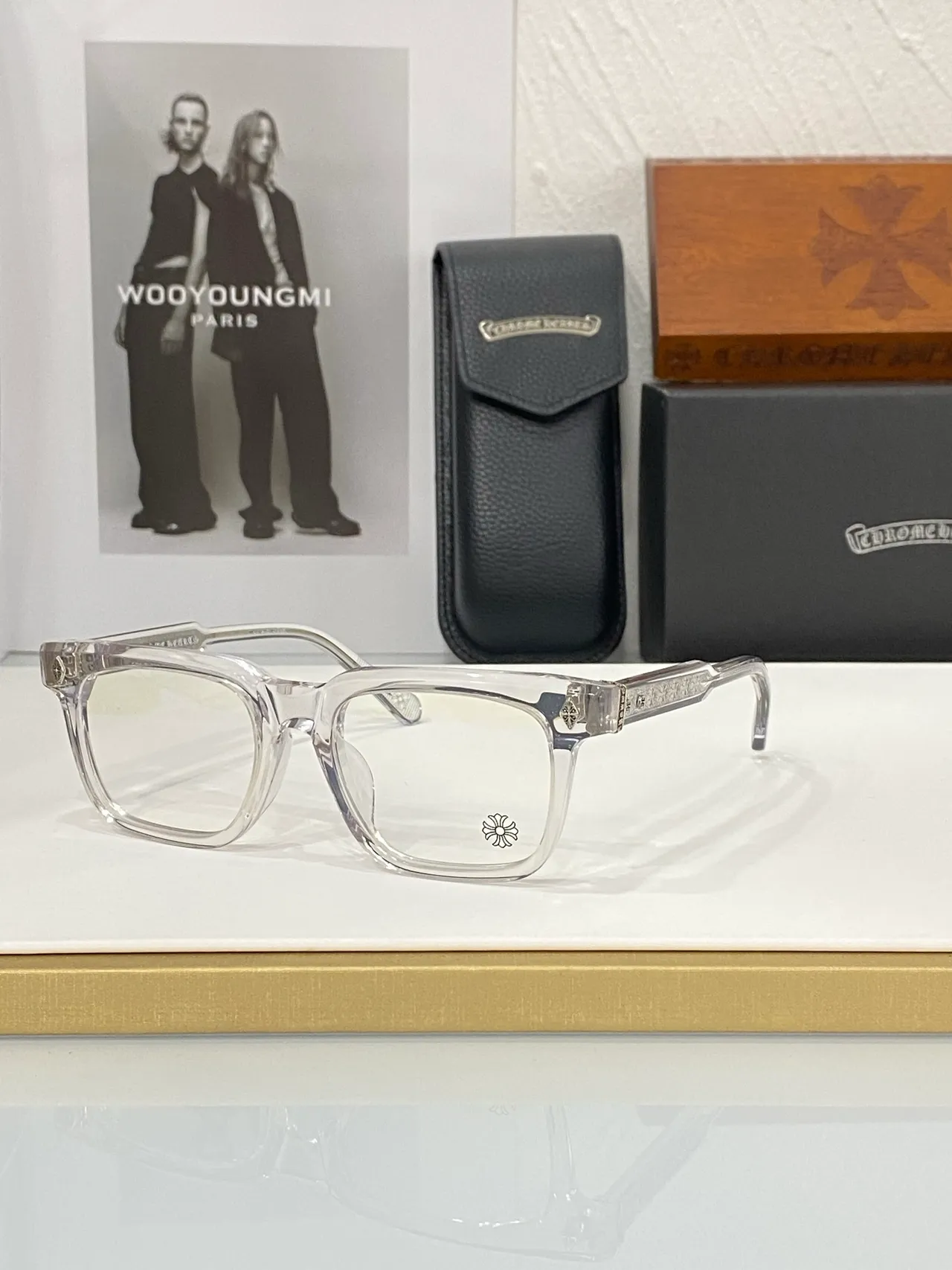 Chrome Hearts Lunettes Optiques Rectangulaires Acétate Ambidextres 6