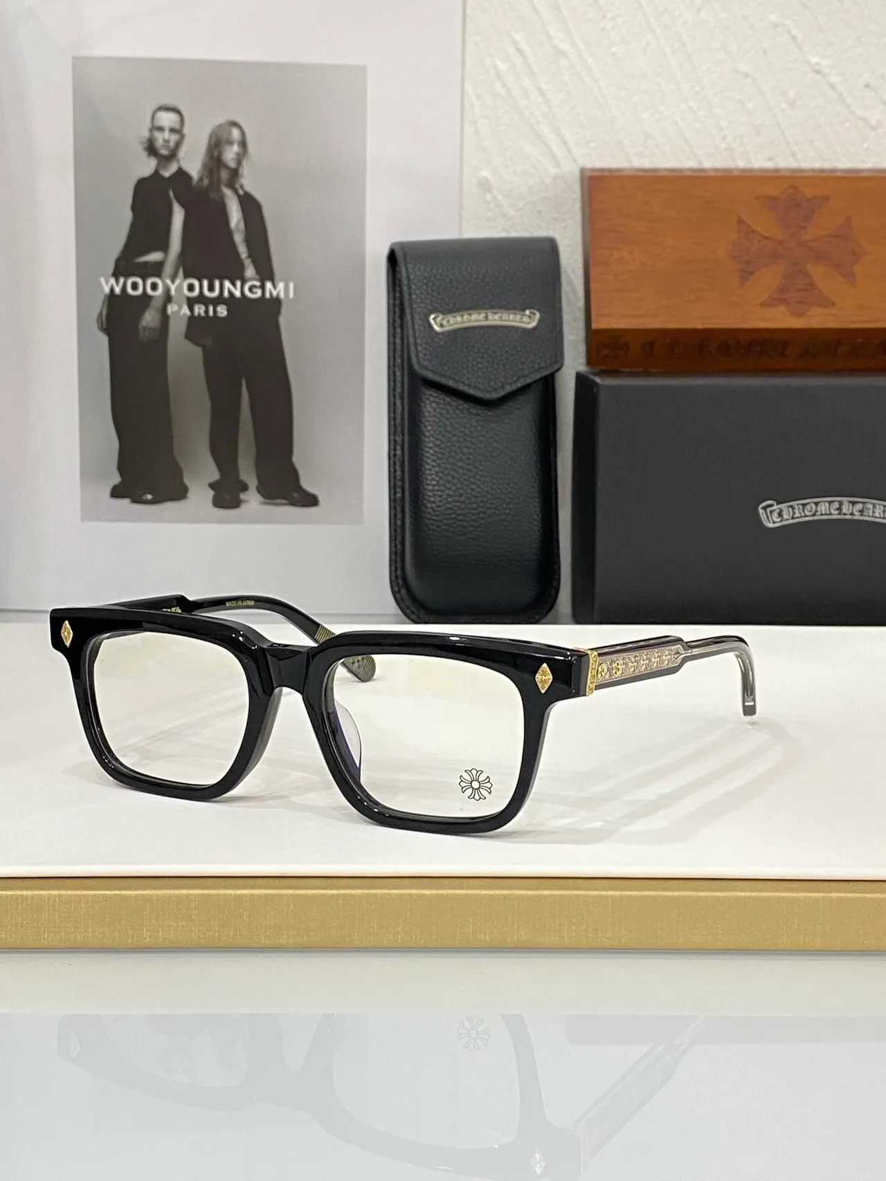 Chrome Hearts Lunettes Optiques Rectangulaires Acétate Ambidextres 7