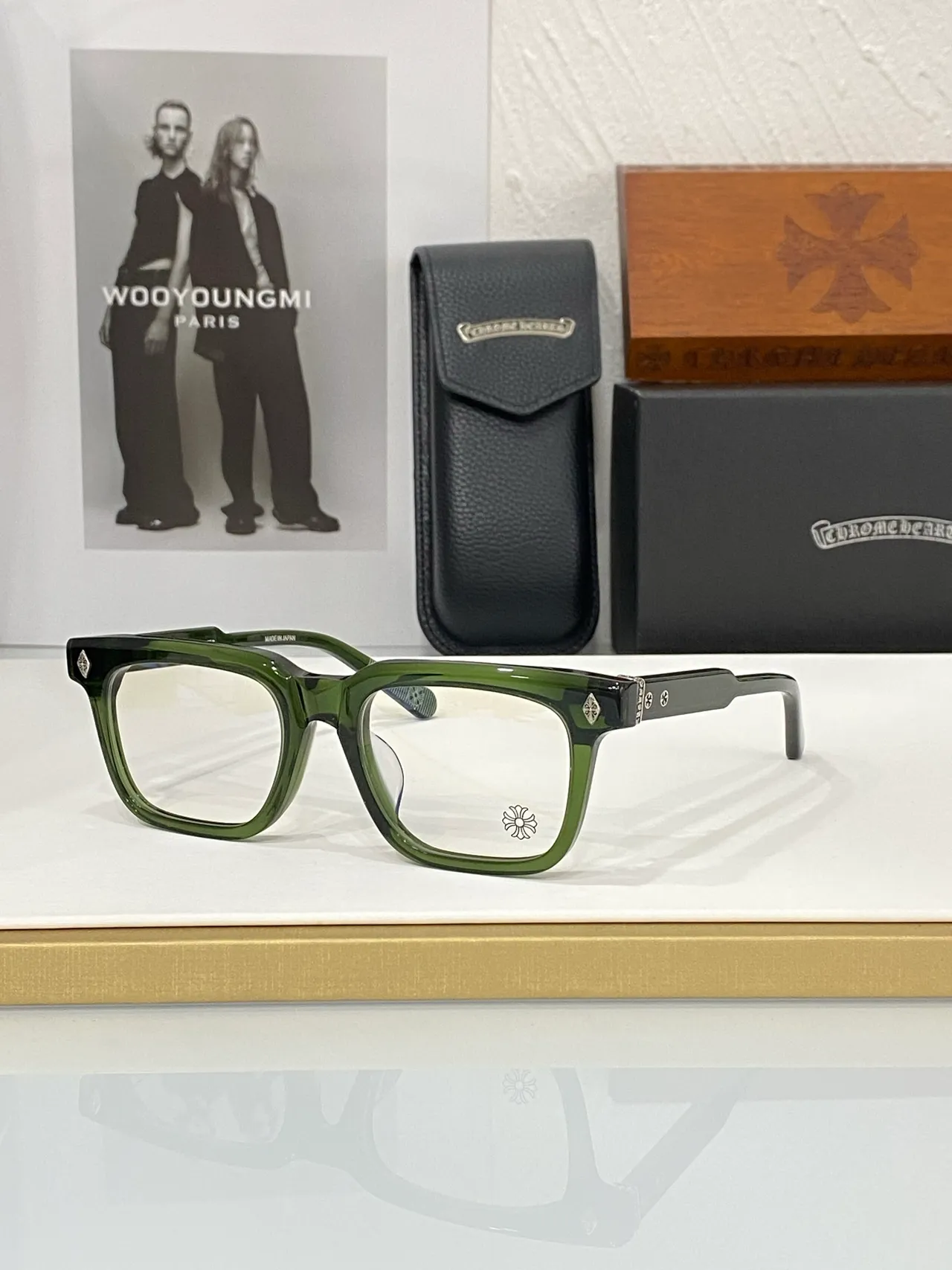 Chrome Hearts Lunettes Optiques Rectangulaires Acétate Ambidextres 8