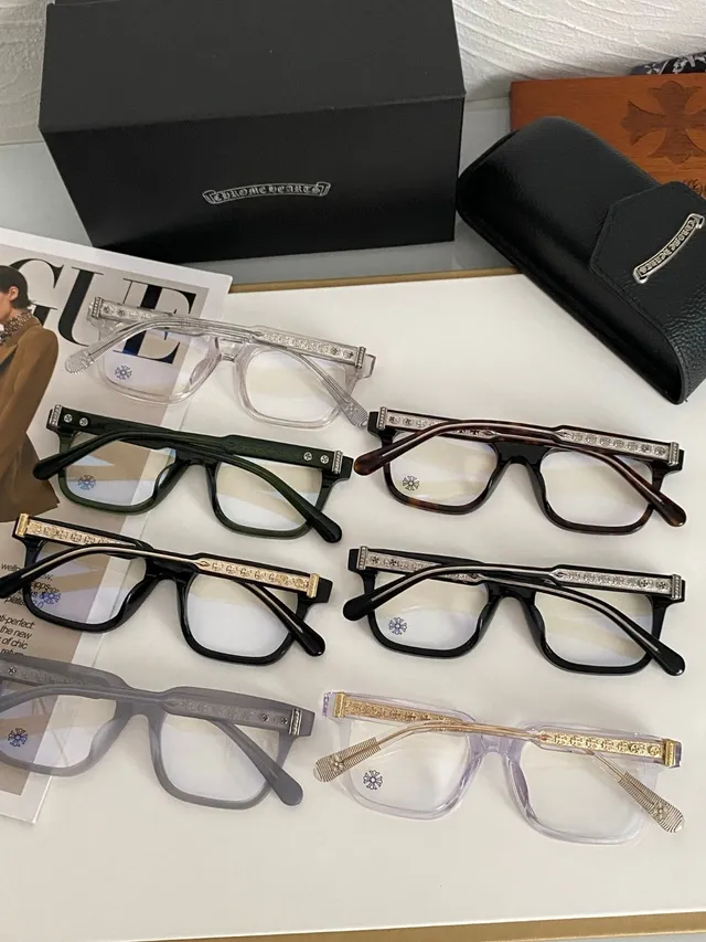 Chrome Hearts Lunettes Optiques Rectangulaires Acétate Ambidextres 9