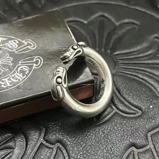 Chrome Hearts Serpent Ring Silver Motif Open Ring