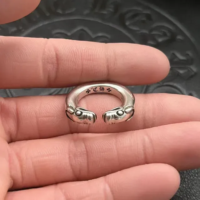 Chrome Hearts Serpent Ring Silver Motif Open Ring 2