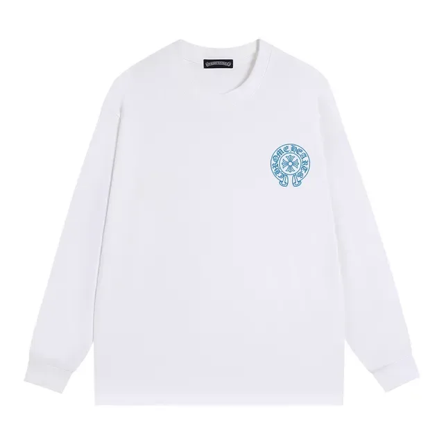 Chrome Hearts Triple Cross Graphic Black Blue Long-Sleeve T-Shirt 7
