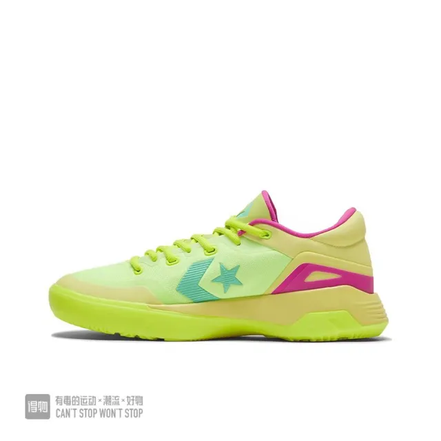 Converse G4 Neon Lime e Pink tênis de basquete 2