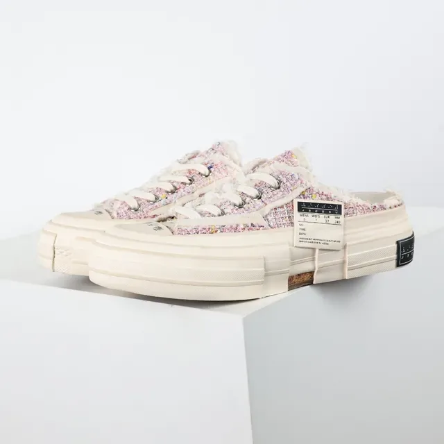 Converse Tênis Lifestyle Multicolor Beige com Parte Superior de Tweed e Detalhe de Borda Desfiada 1
