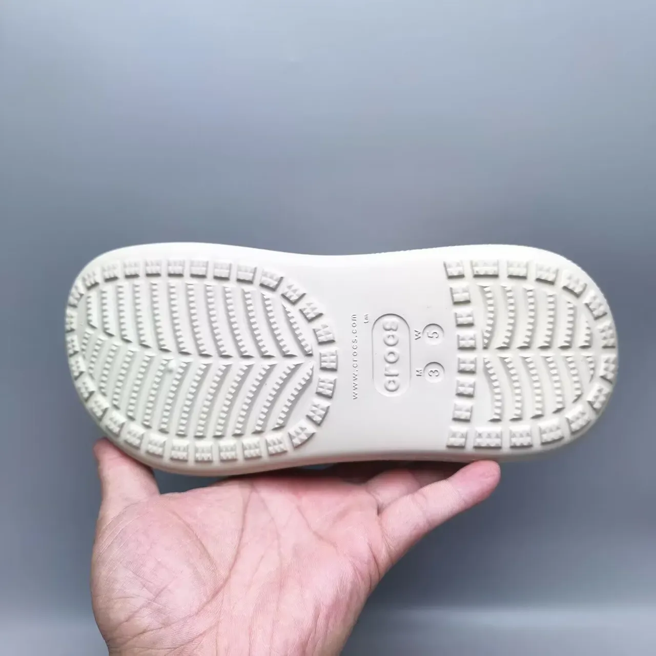 Crocs Classic Clog Off-White Molded Foam Clog 5