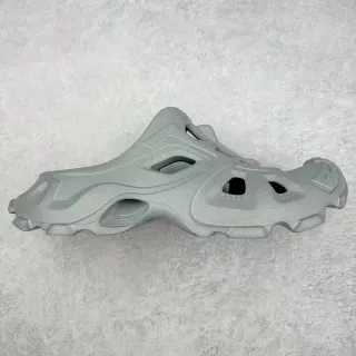 Crocs Gray Molded Foam Ventilated Cutouts Clog