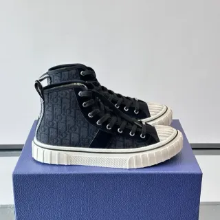 Dior B23 Black Monogram High-Top Lifestyle Sneakers — Dior Lifestyle Sneakers photo from the Yupoo catalog