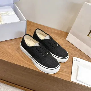 Dior B23 Monogram Canvas 黑白生活方式运动鞋