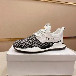 Dior B23 Monogram Jacquard सफेद काला लाइफस्टाइल स्नीकर